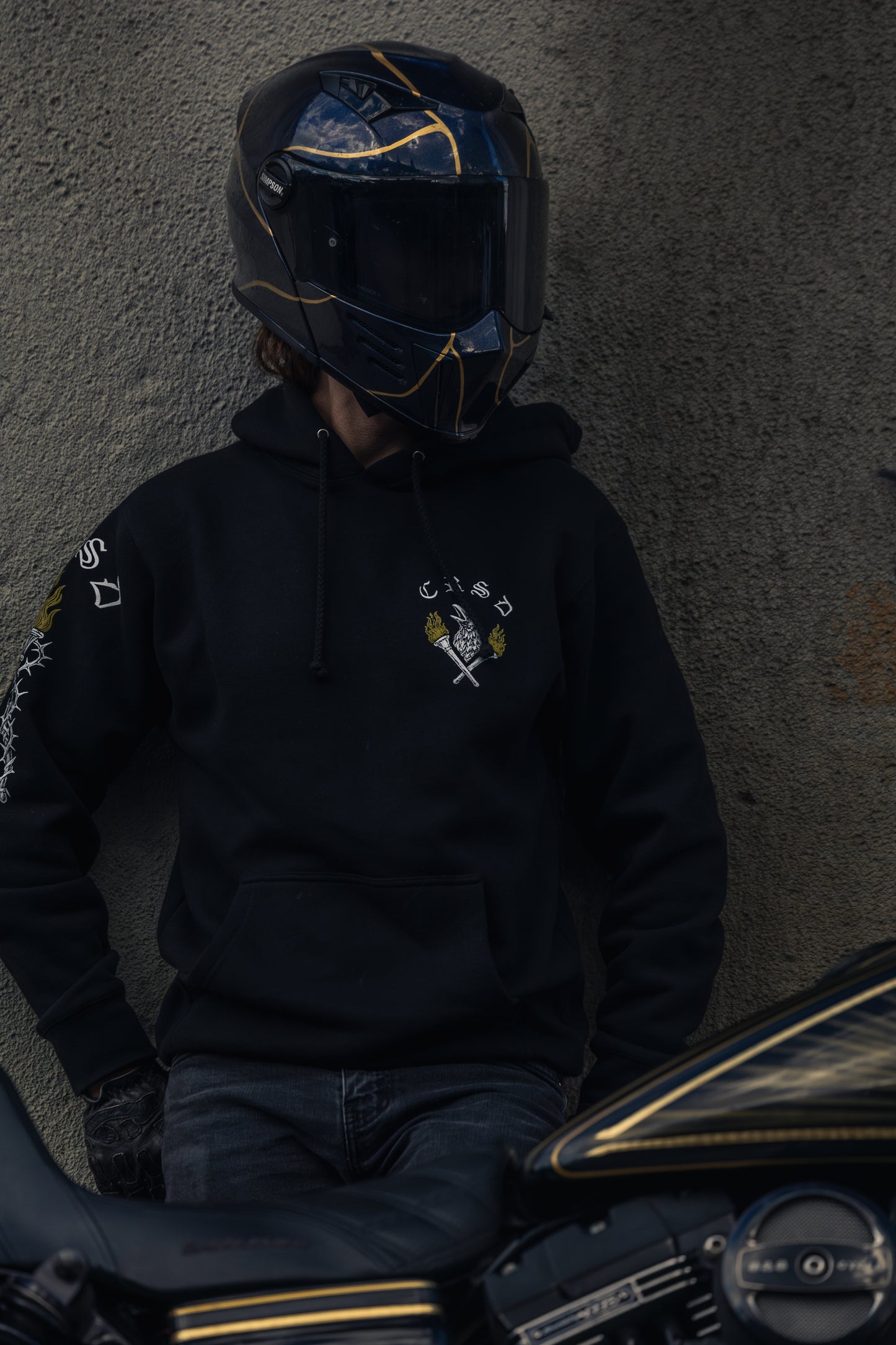 Luck Is A Lie - Black Heavyweight Hooded Sweatshirt