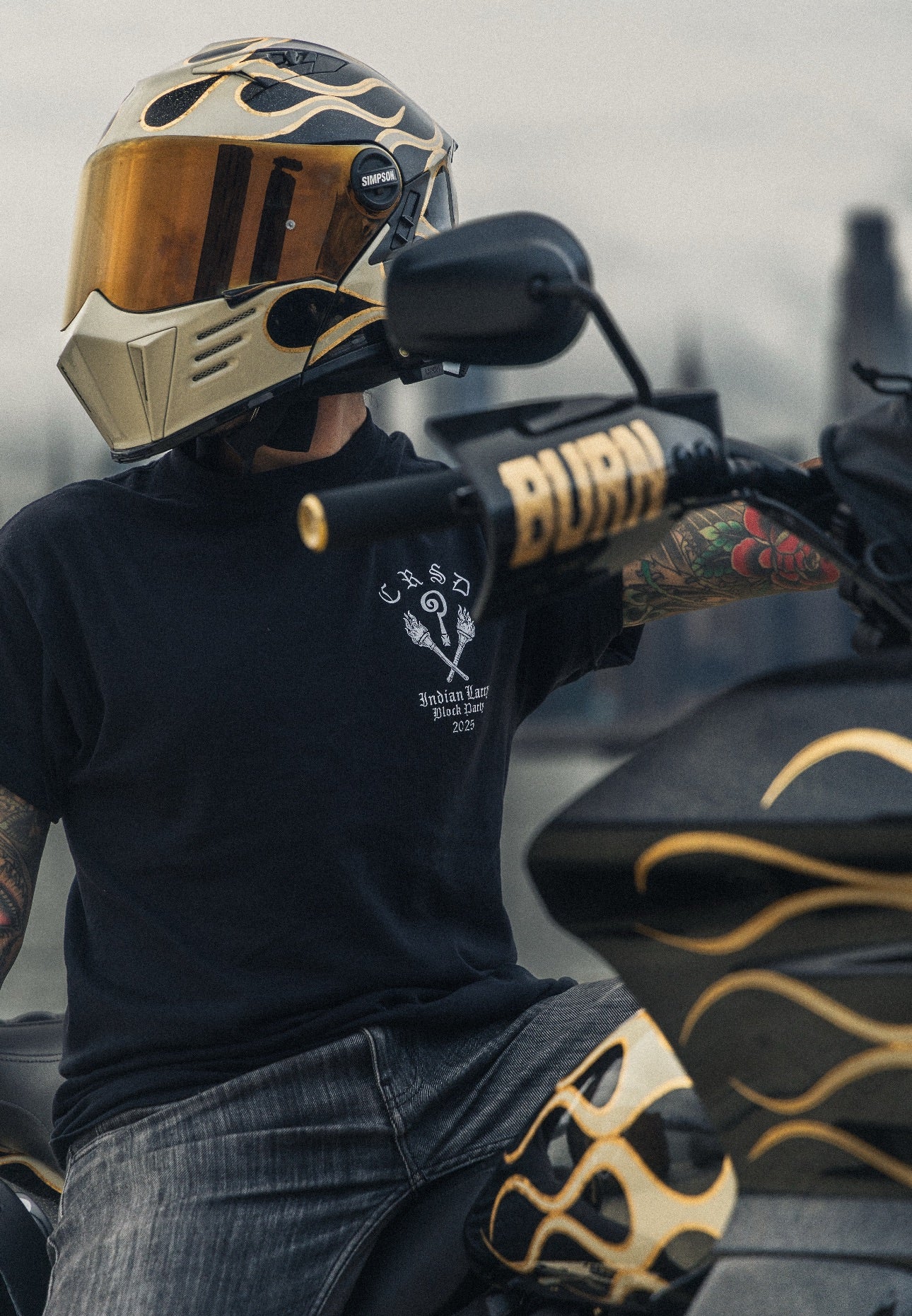 CRSD x Indian Larry Block Party 2025 - Black Tee