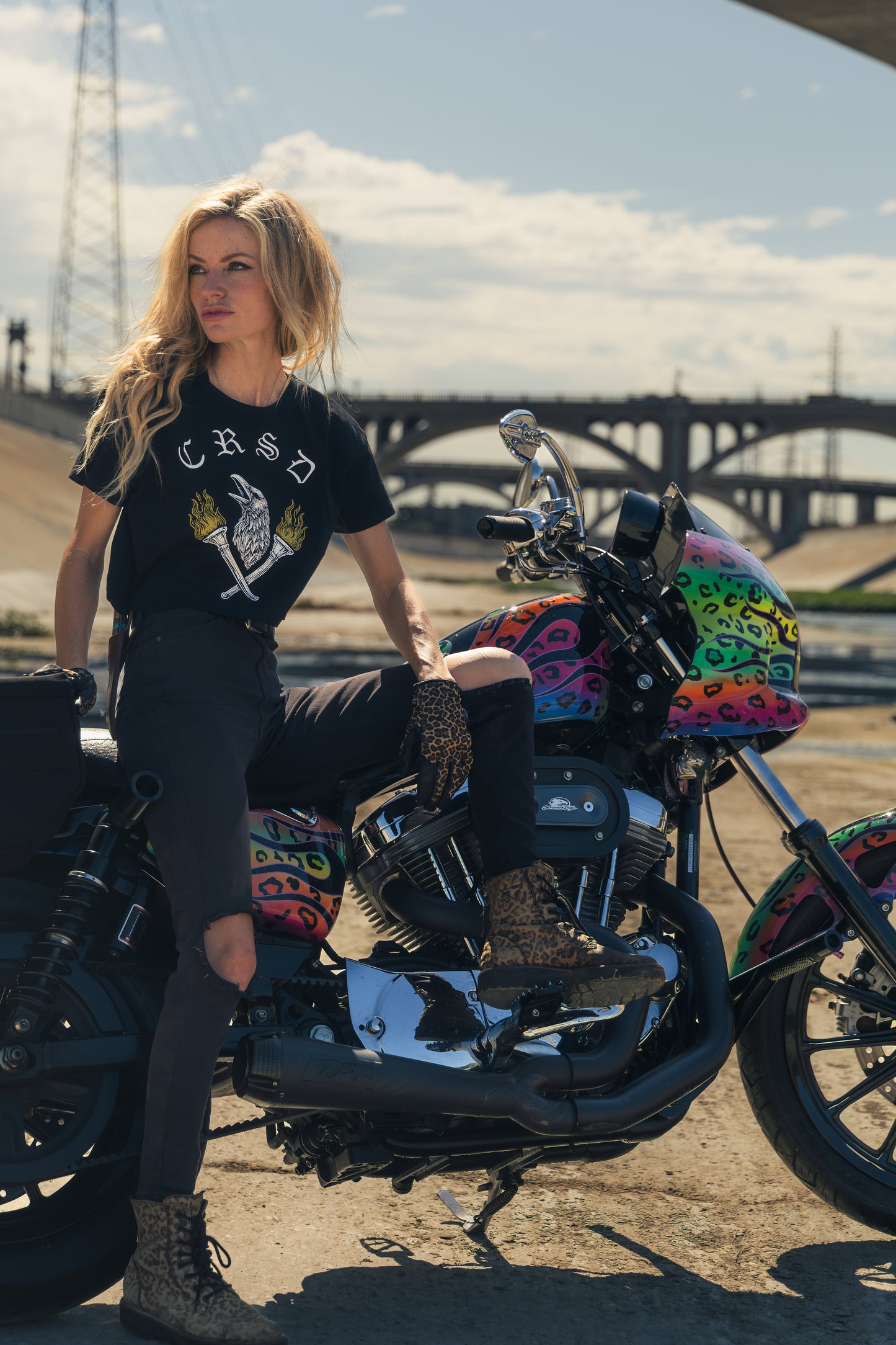 Luck Is A Lie - Women's Black Crop Tee