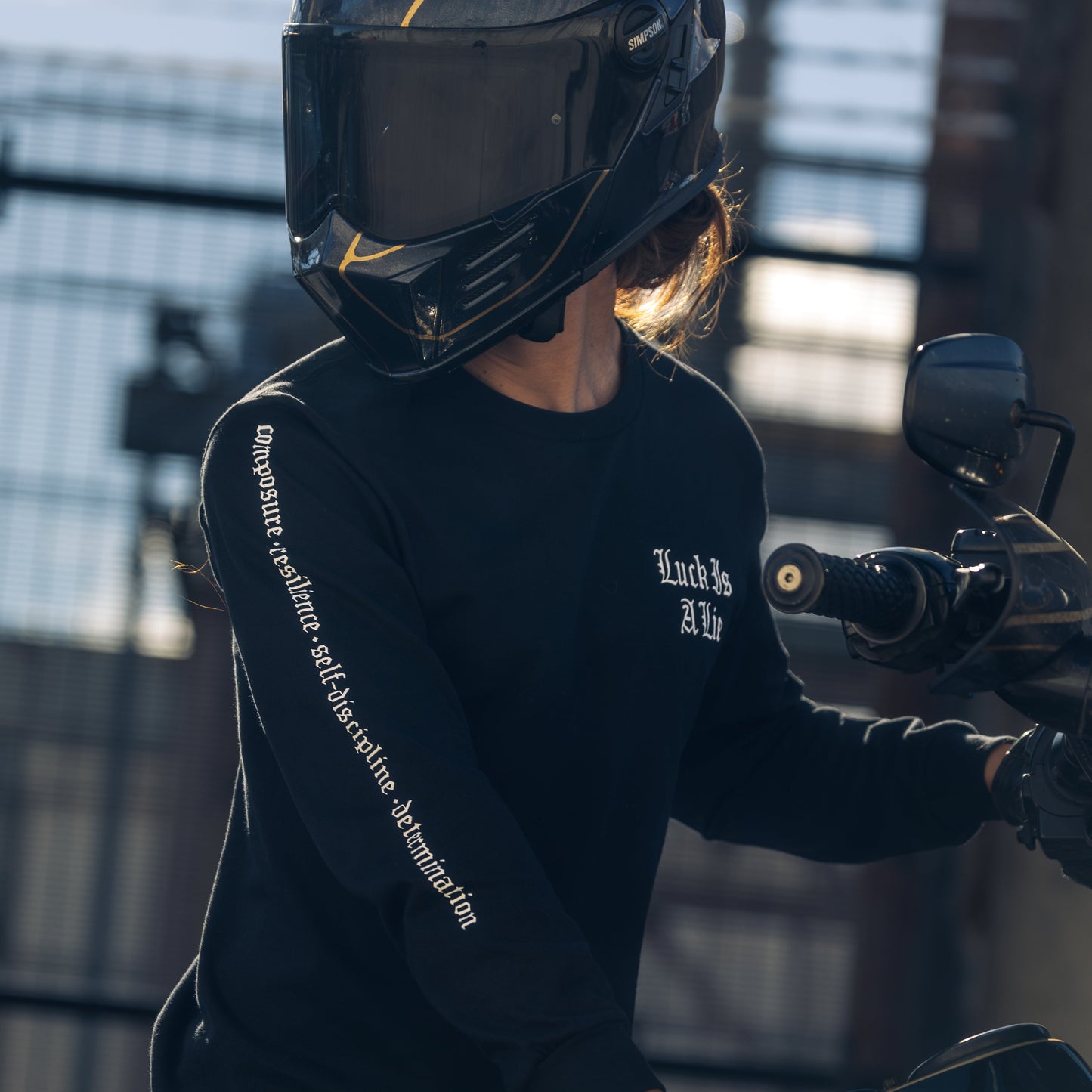 Luck Is A Lie - Black Long Sleeve Shirt