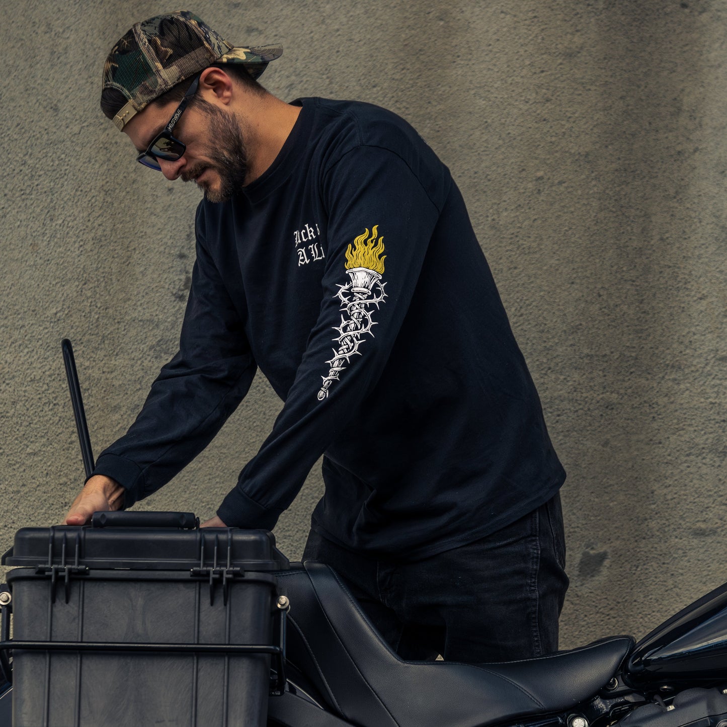 Luck Is A Lie - Black Long Sleeve Shirt