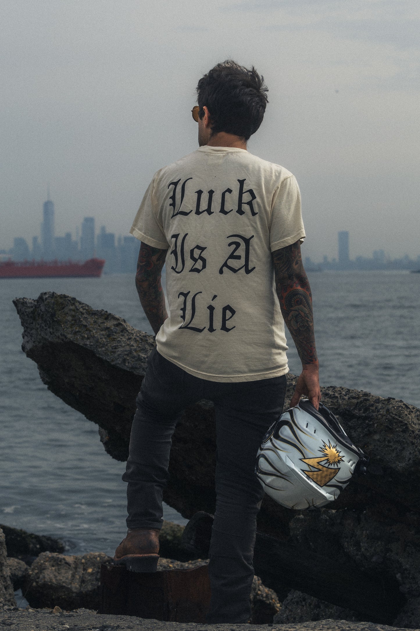 Luck Is A Lie - Cream Tee
