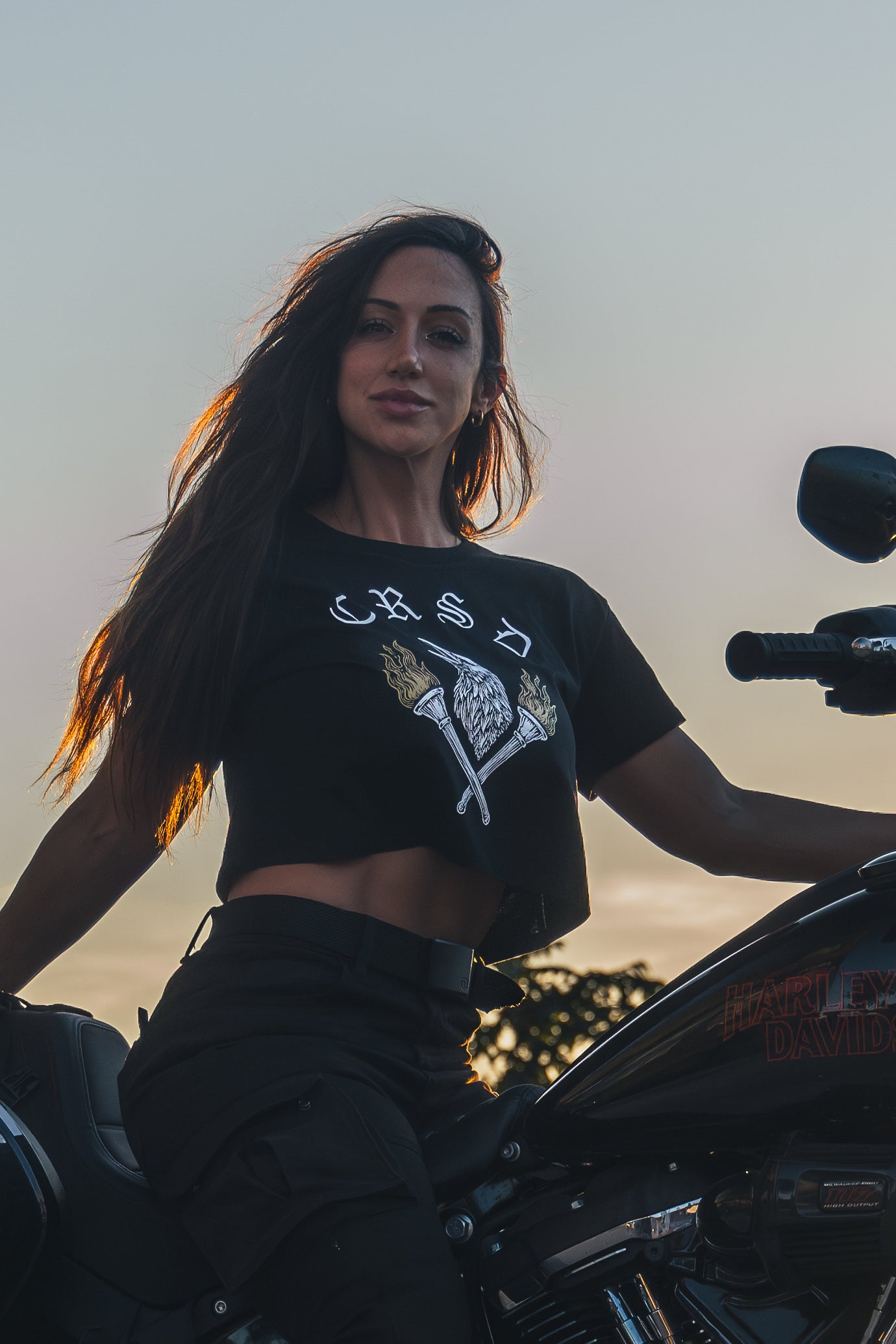 Luck Is A Lie - Women's Black Crop Tee