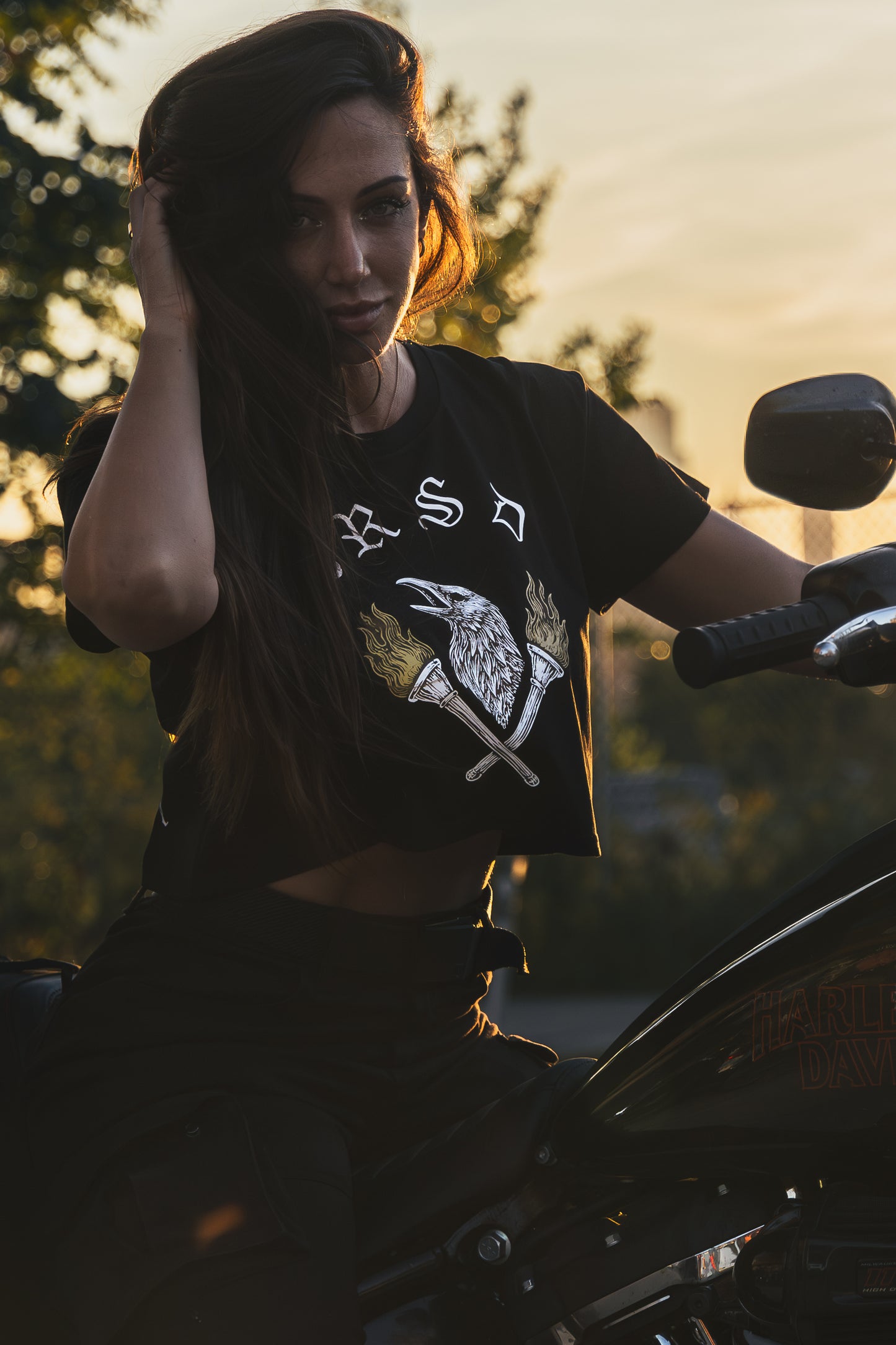 Luck Is A Lie - Women's Black Crop Tee