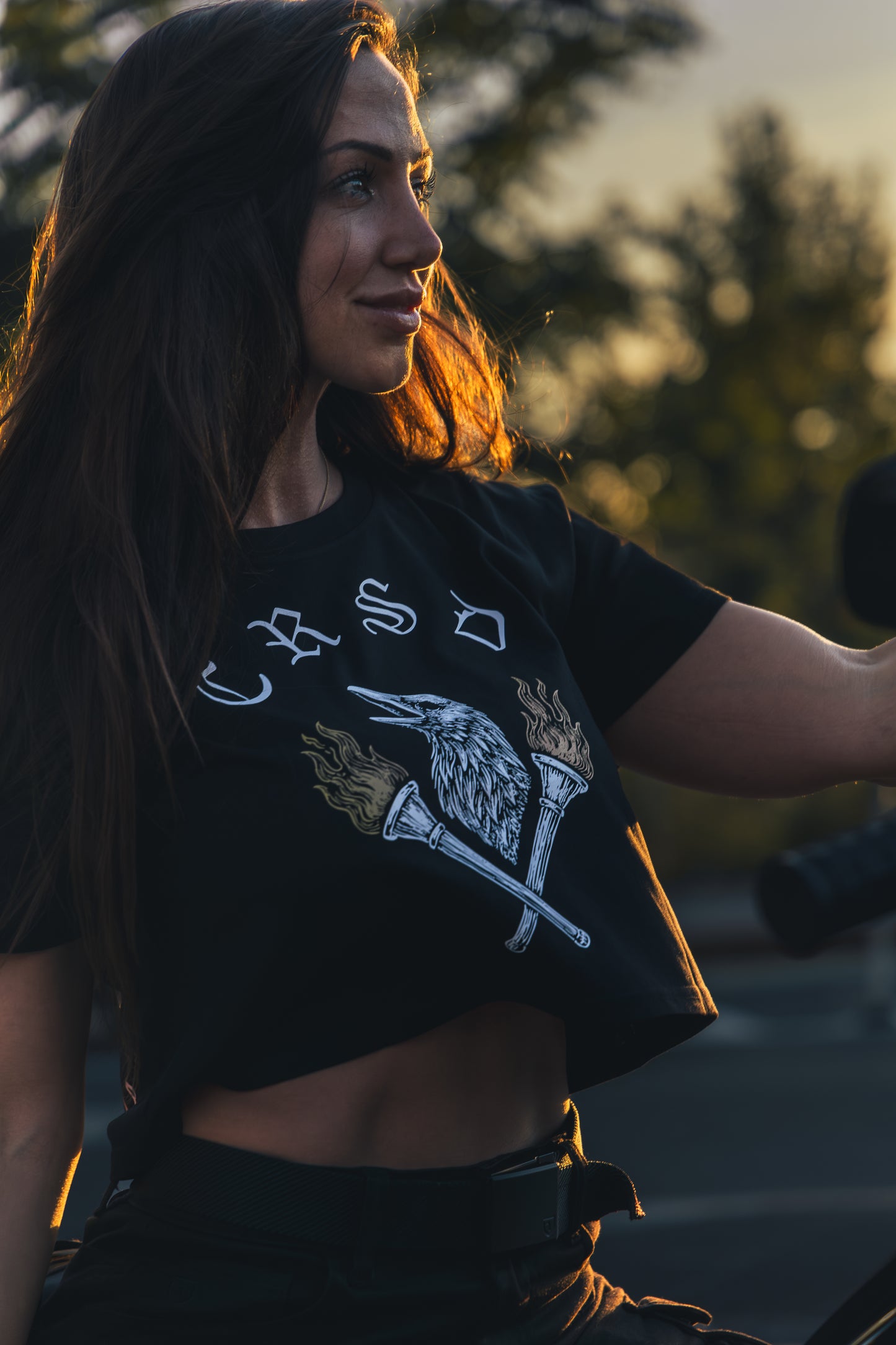 Luck Is A Lie - Women's Black Crop Tee