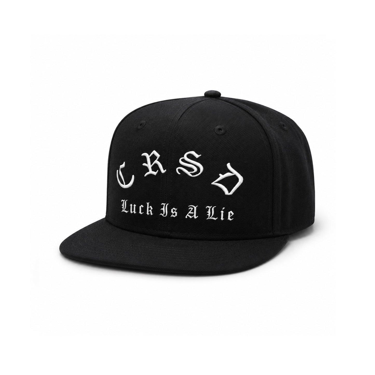 Luck Is A Lie - Black Snapback Hat