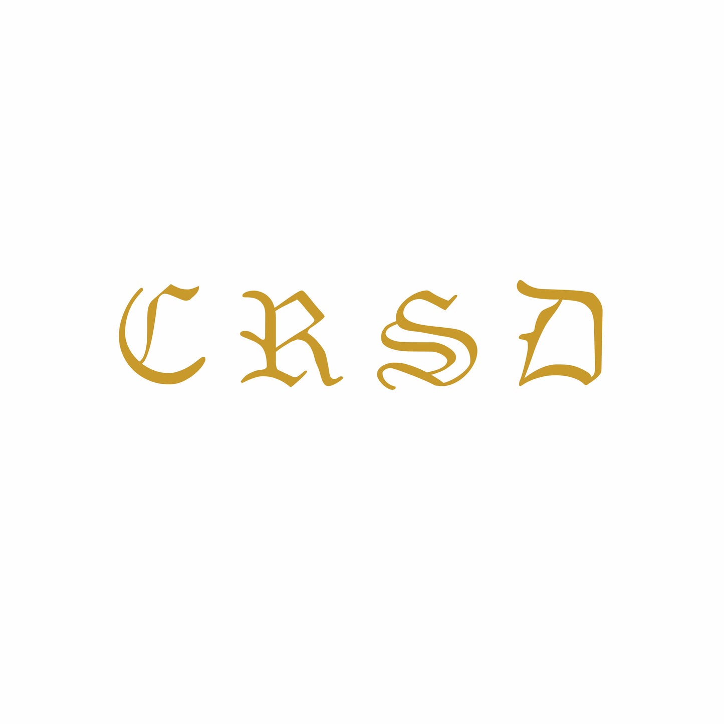 CRSD Gold Lettering Decal