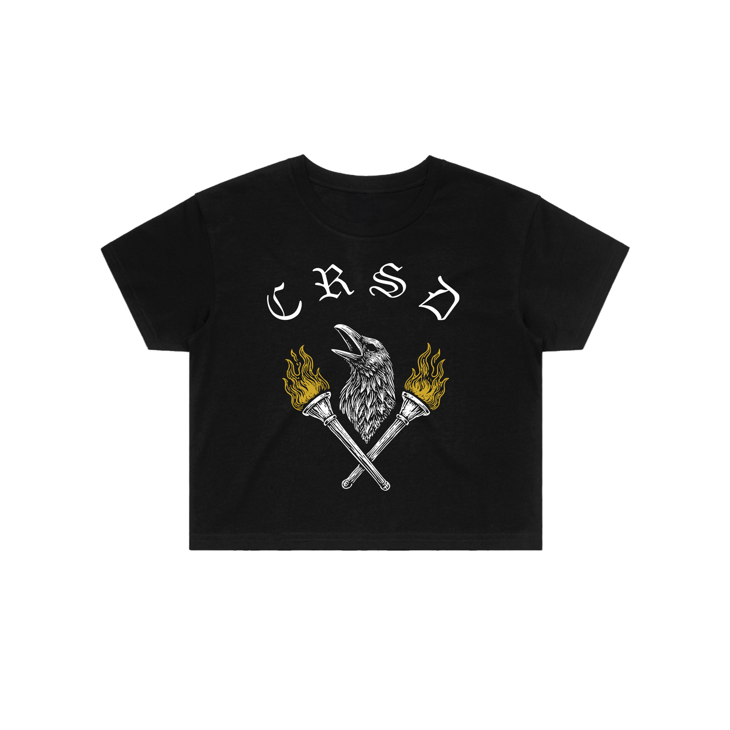 Luck Is A Lie - Women's Black Crop Tee